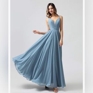 Elegant Blue Evening Gown